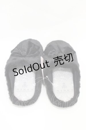 画像: m petit by misako / AMRSバラリボン 23cm~25cm ブラック H-26-04-04-1003-LO-ZA-NS-ZH