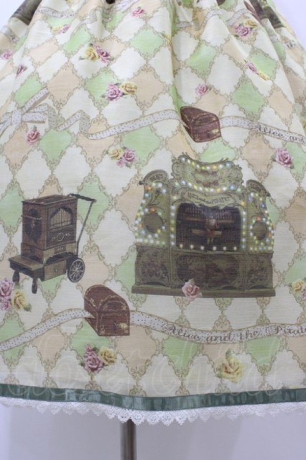 画像5: ALICE and the PIRATES / 遠い日のメモワール〜私の小さなオルゴール〜柄ワンピース Free グリーン H-26-04-04-1033-PA-OP-NS-ZH (5)