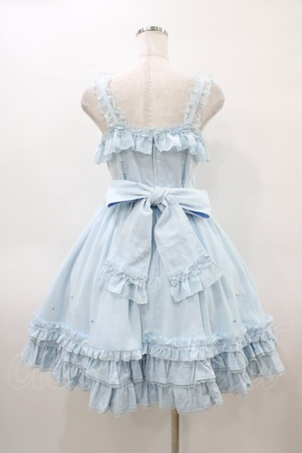 画像2: Angelic Pretty / プリンセスジュエリージャンパースカート（別珍） Free サックス H-26-04-04-1035-AP-OP-NS-ZH (2)