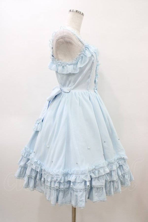 画像3: Angelic Pretty / プリンセスジュエリージャンパースカート（別珍） Free サックス H-26-04-04-1035-AP-OP-NS-ZH (3)