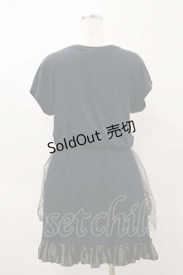 画像2: HANGRY&ANGRY / プリントワンピース  黒 H-26-04-04-069-HN-OP-AK-ZH (2)