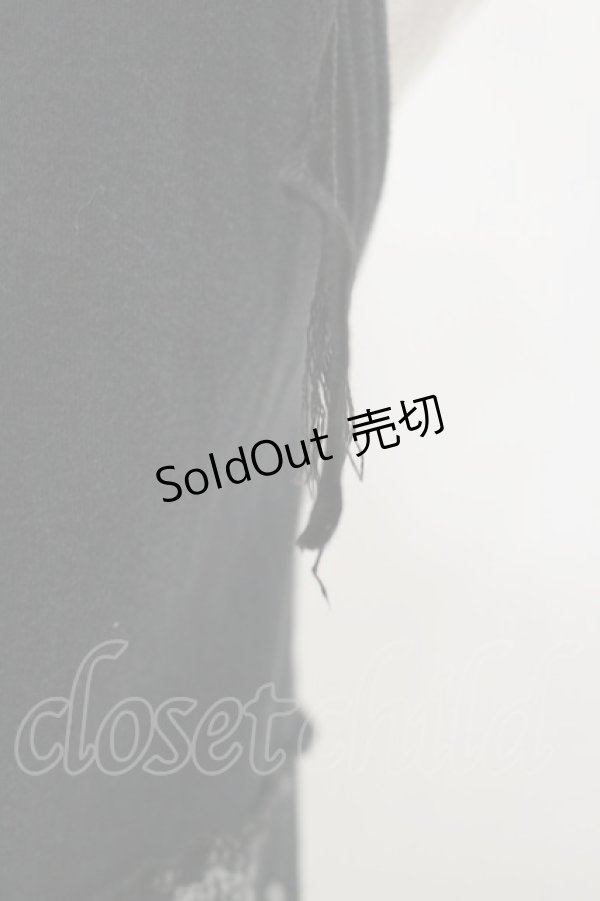 画像3: HANGRY&ANGRY / プリント切替アシメワンピース  黒×白 H-26-04-04-070-HN-OP-AK-ZH (3)