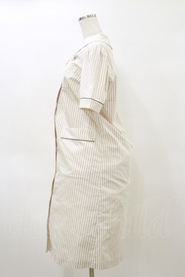 画像3: Katie / ICECREAM SHOP uniform  ベージュストライプ H-26-04-04-072-LO-OP-KB-ZH (3)