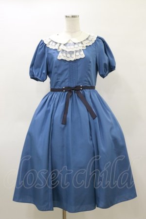 画像: Melody BasKet / チュールレースジャボワンピース M ブルー H-26-04-04-074-LO-OP-KB-ZH