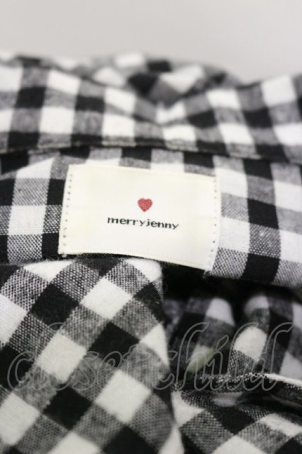 画像3: merry jenny / ギンガムシャツワンピース  ブラック H-26-04-04-078-LO-OP-KB-ZH (3)