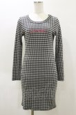 画像1: lilLilly / LOLITAギンガムワンピース  ブラック H-26-04-04-079-LO-OP-KB-ZH (1)