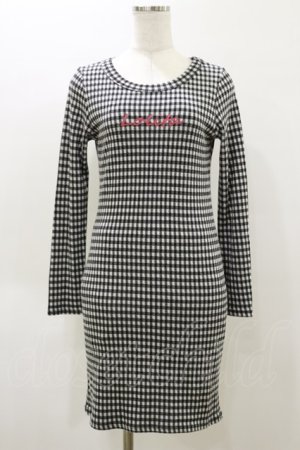 画像: lilLilly / LOLITAギンガムワンピース  ブラック H-26-04-04-079-LO-OP-KB-ZH