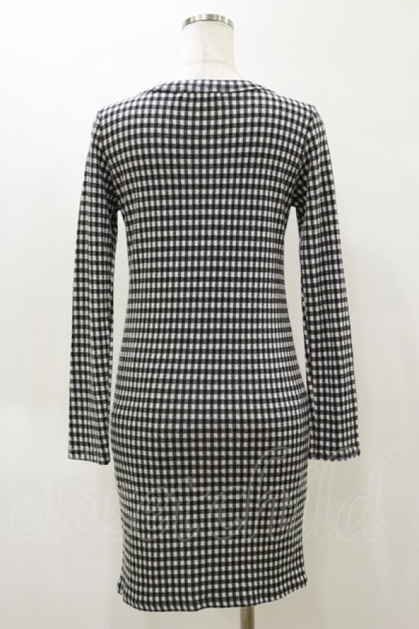 画像2: lilLilly / LOLITAギンガムワンピース  ブラック H-26-04-04-079-LO-OP-KB-ZH (2)