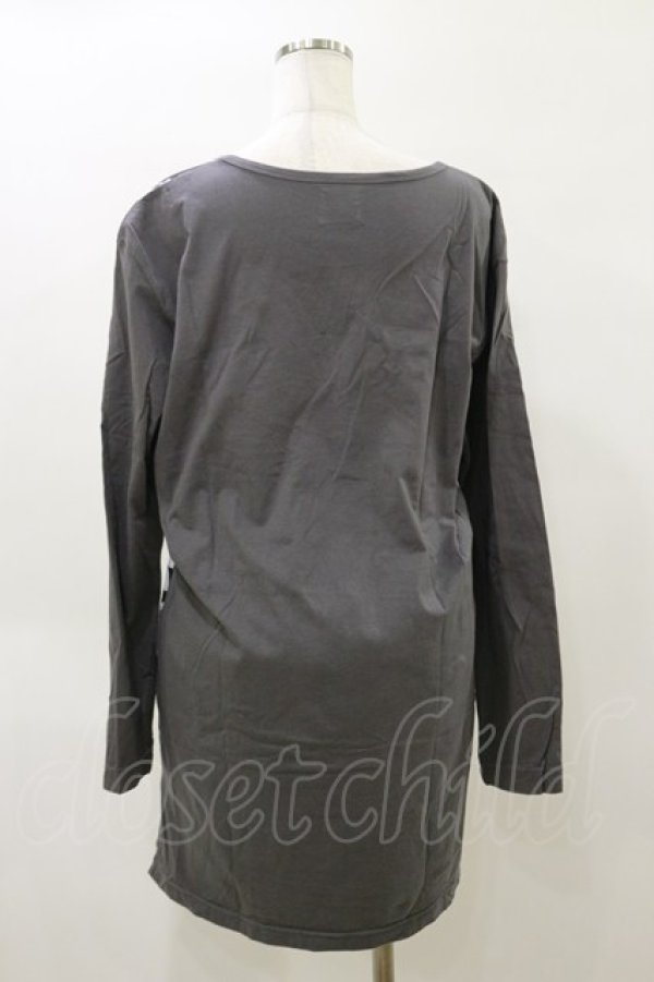 画像2: MINT NeKO / 花柄プリントワンピース  黒×グレー H-26-04-04-080-HN-OP-AK-ZH (2)