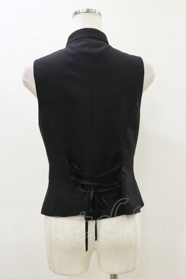 画像2: ATELIER PIERROT / マリウスナポレオンベスト  ブラック H-26-04-04-010-EL-TO-KB-ZH (2)