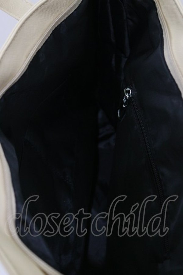 画像3: NieR Clothing / 猫耳付き大容量PU LEATHER TOTE BAG  ミケ(ベージュ) H-26-04-04-001-PU-BG-AK-ZH (3)