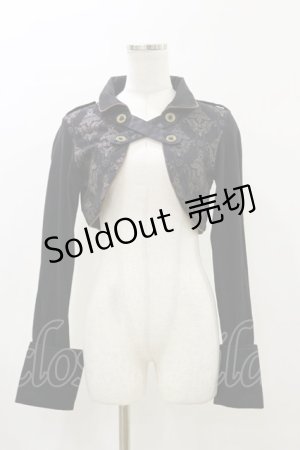 画像: STEAM / ショートボレロ  黒 H-26-04-04-013-HN-TO-AK-ZH