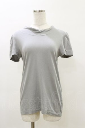 画像: Jane Marple / ハイネック半袖カットソー M グレー H-26-04-04-015-JM-TO-KB-ZH