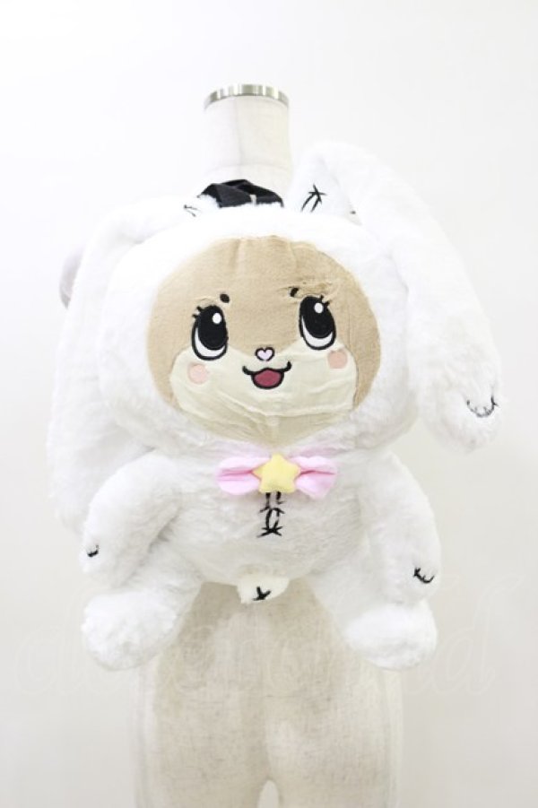 画像1: NieR Clothing / NIER×ちぃたんコラボデザインぬいぐるみリュック  白 H-26-04-04-002-PU-BG-AK-ZH (1)