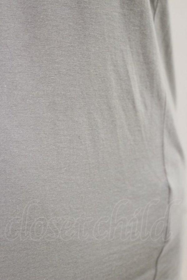 画像3: Jane Marple / ハイネック半袖カットソー M グレー H-26-04-04-015-JM-TO-KB-ZH (3)