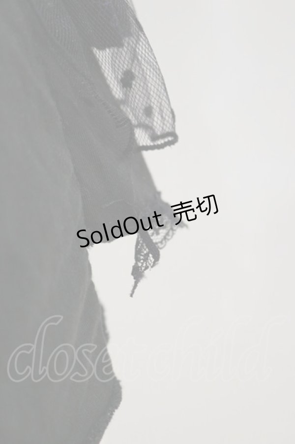 画像3: HANGRY&ANGRY / プリントフリルトップス  黒 H-26-04-04-017-HN-TO-AK-ZH (3)