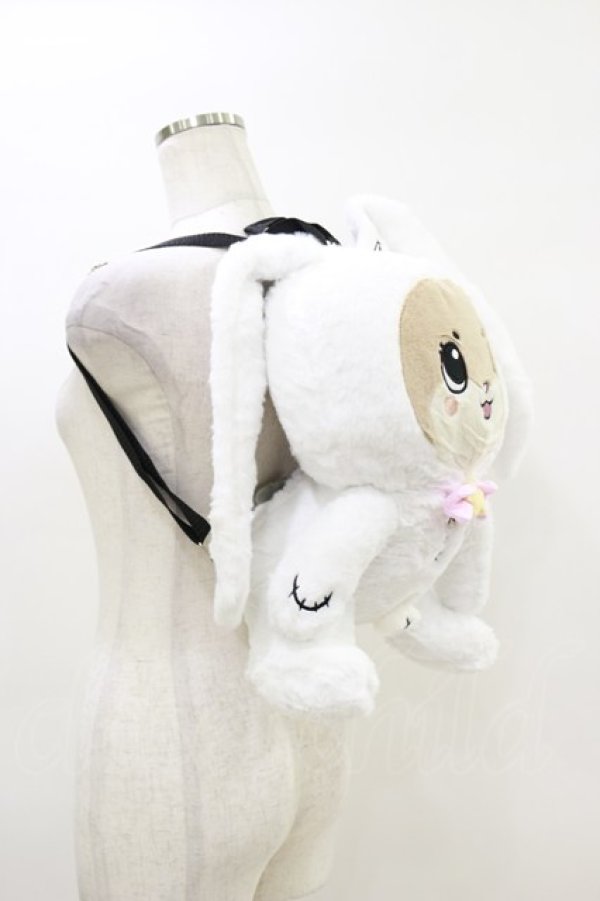 画像2: NieR Clothing / NIER×ちぃたんコラボデザインぬいぐるみリュック  白 H-26-04-04-002-PU-BG-AK-ZH (2)