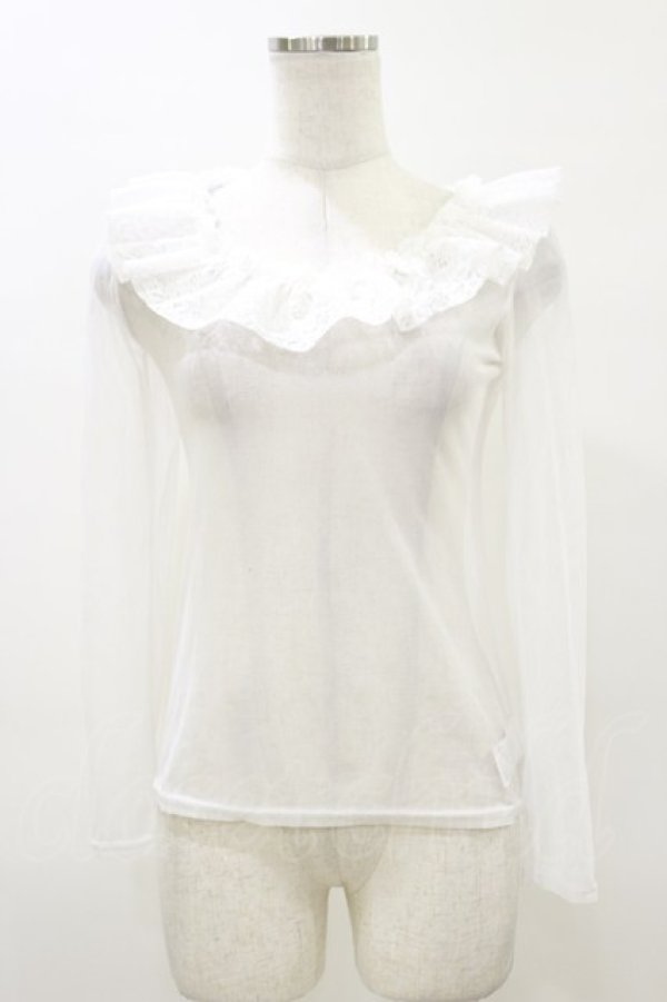 画像1: MR corset / メッシュトップス  白 H-26-04-04-019-PU-TO-AK-ZH (1)