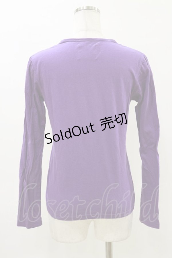 画像2: HANGRY&ANGRY / プリントカットソー  紫 H-26-04-04-021-HN-BL-AK-ZH (2)