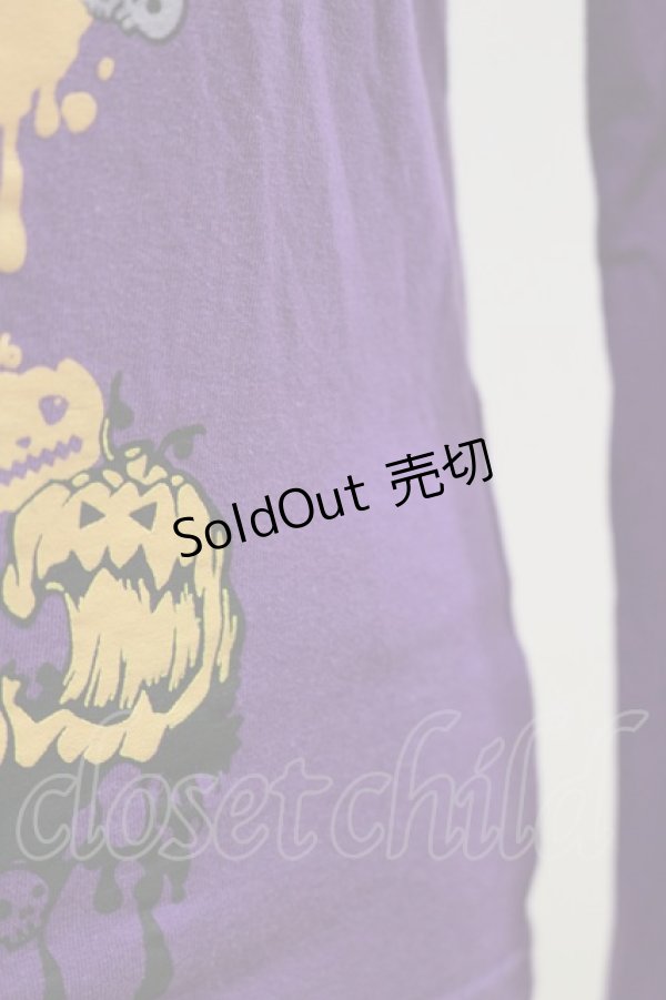画像3: HANGRY&ANGRY / プリントカットソー  紫 H-26-04-04-021-HN-BL-AK-ZH (3)