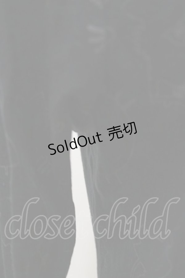 画像3: HANGRY&ANGRY / フリルプリントカットソー  黒×紫 H-26-04-04-023-HN-TO-AK-ZH (3)