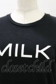 画像3: MILK / MILKロゴTee  ブラック×ホワイト H-26-04-04-030-ML-TO-KB-ZH (3)