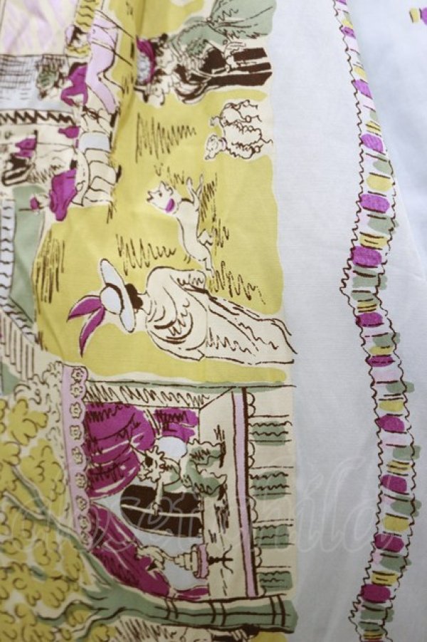 画像4: Jane Marple Dans Le Salon / La fete foraine apron dress M サックス H-26-04-05-037-JM-OP-KB-ZH (4)