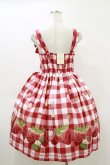 画像2: Emily Temple cute / ギンガムチェックBERRYノースリーブワンピース  レッド H-26-04-05-038-ET-OP-KB-ZH (2)
