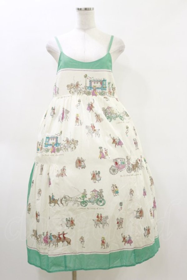 画像1: Jane Marple / Anniversary paradeストラップドレス  ジェイド H-26-04-05-039-JM-OP-KB-ZH (1)