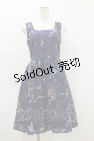 画像: MILK / ブルーバードワンピース  ナイトブルー H-26-04-05-043-ML-OP-KB-ZH