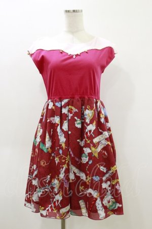 画像: MILK / キャンドルハーフワンピース  ボルドー H-26-04-05-044-ML-OP-KB-ZH