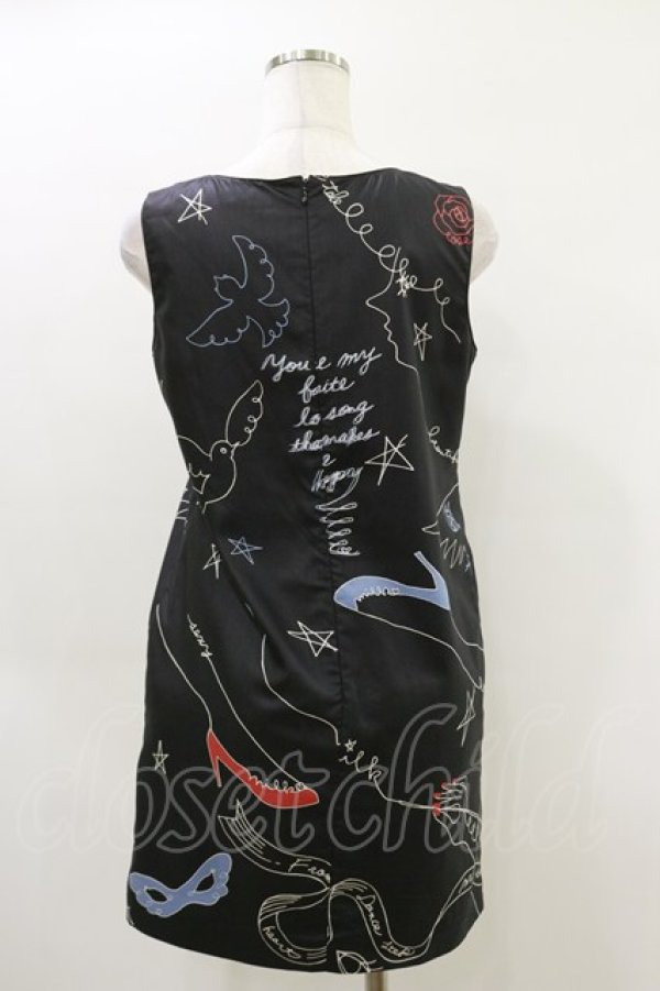 画像2: MILK / アーティ-ミニドレス  黒 H-26-04-05-045-ML-OP-KB-ZH (2)