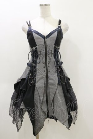 画像: Ozz Croce / Beyond The Sacred Light ビスチェ ワンピース  黒 H-26-04-05-047-OO-OP-AK-ZH