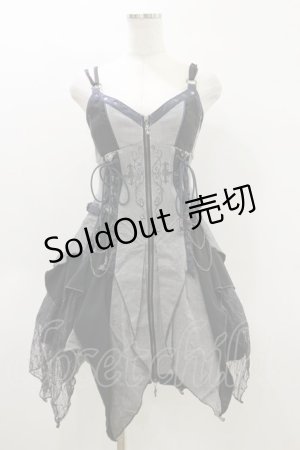 画像: Ozz Croce / Beyond The Sacred Light ビスチェ ワンピース  黒 H-26-04-05-047-OO-OP-AK-ZH