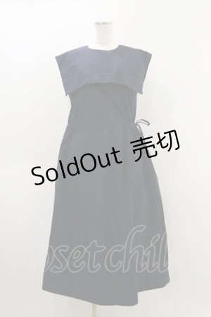 画像: Jane Marple Dans Le Salon / ヴィンテージマリンカラードレス  ネイビー H-26-04-05-053-JM-OP-KB-ZH