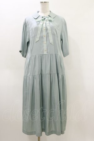 画像: Jane Marple Dans Le Salon / ダブルカラーサリバンドレス  ミントブルー H-26-04-05-054-JM-OP-KB-ZH