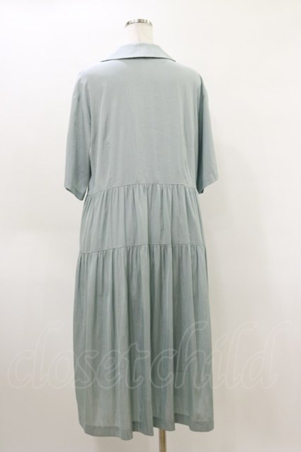画像2: Jane Marple Dans Le Salon / ダブルカラーサリバンドレス  ミントブルー H-26-04-05-054-JM-OP-KB-ZH (2)