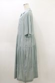 画像3: Jane Marple Dans Le Salon / ダブルカラーサリバンドレス  ミントブルー H-26-04-05-054-JM-OP-KB-ZH (3)