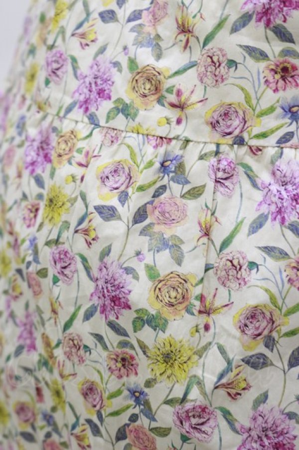 画像4: Jane Marple Dans Le Salon / Gouache gardenのタブリエドレス  アイボリー H-26-04-05-059-JM-OP-KB-ZH (4)