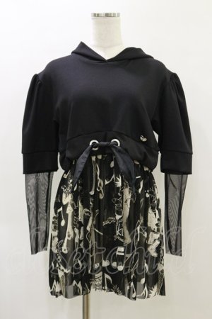 画像: MILK / THE KLIMフーディーミニ  ブラック H-26-04-05-008-ML-OP-KB-ZH