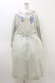 画像1: Jane Marple Dans Le Salon / Jardin Des Fleurs Embroideryドレス  ミント H-26-04-05-065-JM-OP-KB-ZH (1)