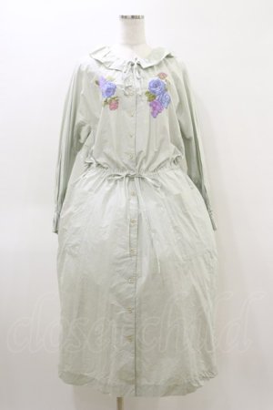 画像: Jane Marple Dans Le Salon / Jardin Des Fleurs Embroideryドレス  ミント H-26-04-05-065-JM-OP-KB-ZH