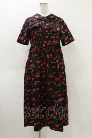 画像: Jane Marple / Skipping cherriesのリボンドレス  ブラック H-26-04-05-066-JM-OP-KB-ZH