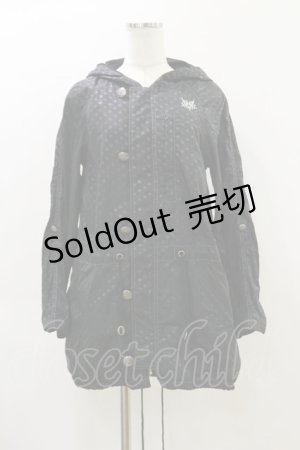 画像: ALGONQUINS / ドットナイロンジャケット F 黒 H-26-04-05-009-AL-JA-AK-ZH