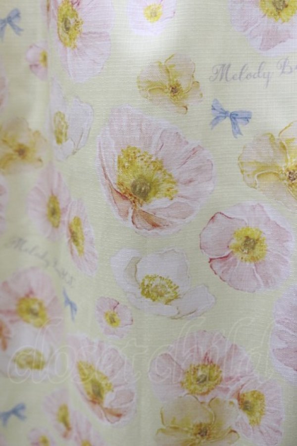 画像4: Melody BasKet / Blooming poppyフロントボタンワンピース M イエロー H-26-04-05-069-LO-OP-KB-ZH (4)