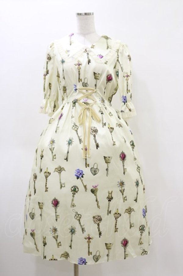 画像1: MILK / プリンセスKeyドレス  アイボリー H-26-04-05-070-ML-OP-KB-ZH (1)