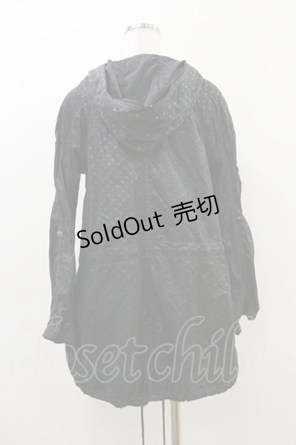 画像2: ALGONQUINS / ドットナイロンジャケット F 黒 H-26-04-05-009-AL-JA-AK-ZH (2)