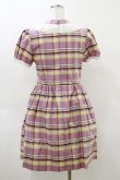 画像2: MILK / M cafeワンピース  ローズチェック H-26-04-05-071-ML-OP-KB-ZH (2)