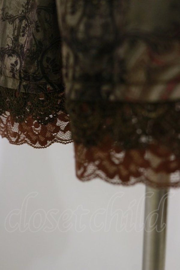 画像4: OZZ ANGELO / ヨーク切替総柄ワンピース  カーキ H-26-04-05-074-OO-OP-KB-ZH (4)