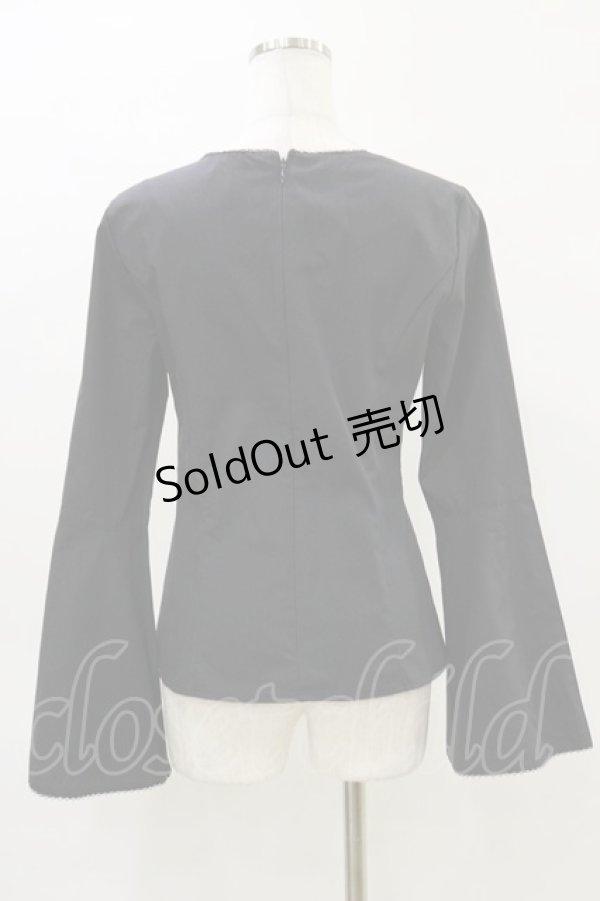 画像2: MIHO MATSUDA / ラウンドネックカットソー  黒 H-26-04-05-012-GO-TO-AK-ZH (2)